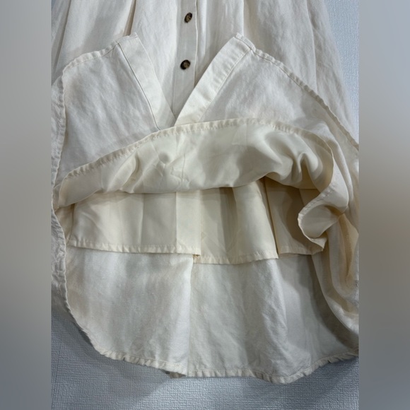Express linen blend Midi Dress cream size XXS - Picture 11 of 12